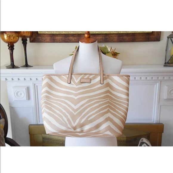 coach zebra tote